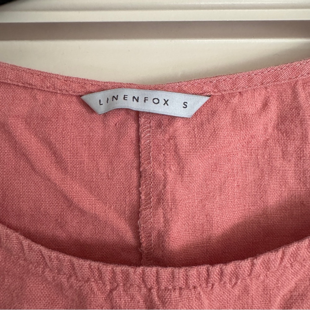Linenfox Pink Linen Top - Picture 2 of 3
